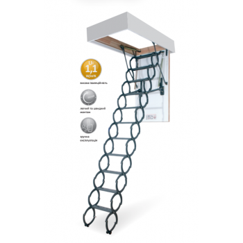 Металлическая чердачная лестница LiteStep OST-B 60х90 (280см)